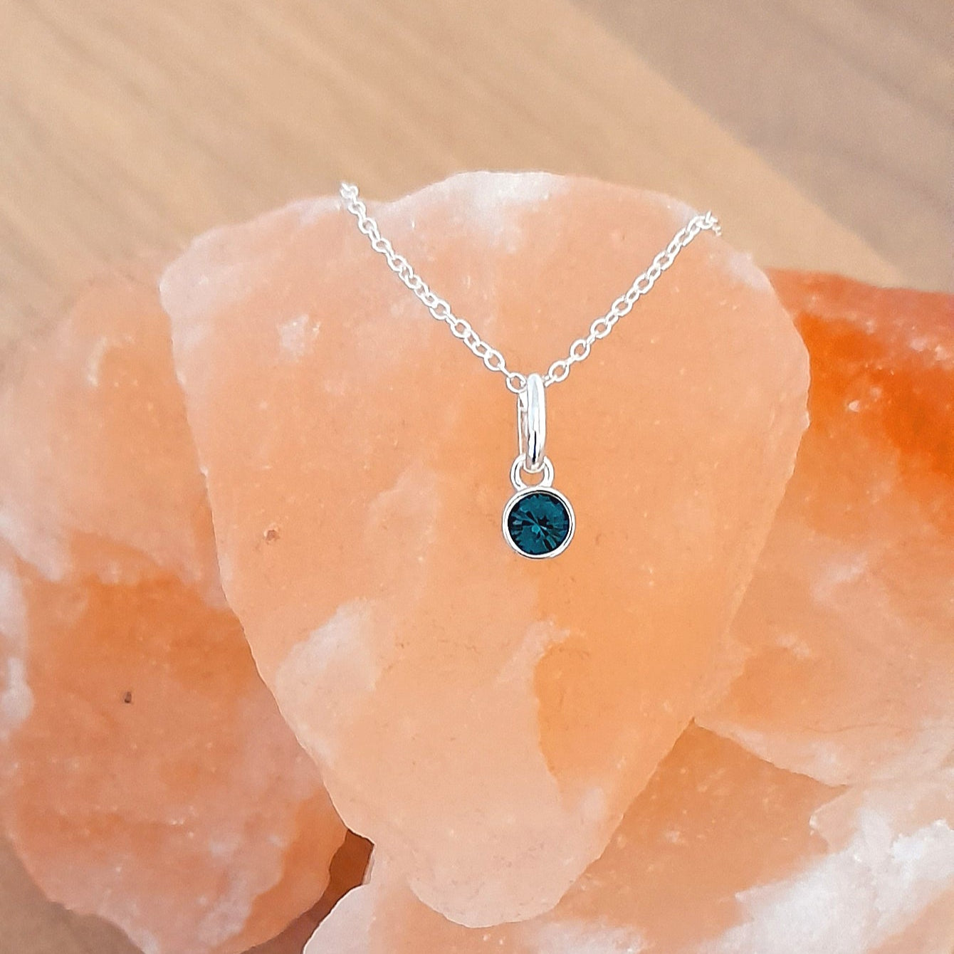 Granddaughter Gift, Swarovski Crystal Birthstone Necklace in Sterling Silver 925, Personalised Jewellery Gift