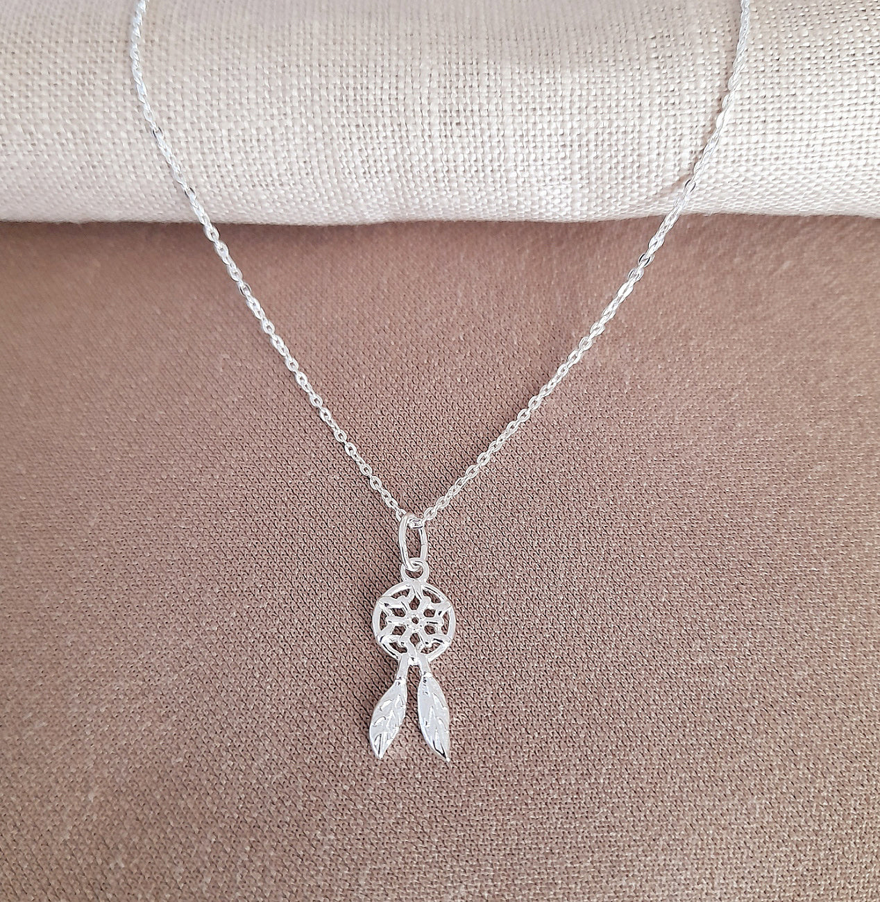 13th Birthday Dreamcatcher Necklace Sterling Silver 925, Personalised Jewellery Gift