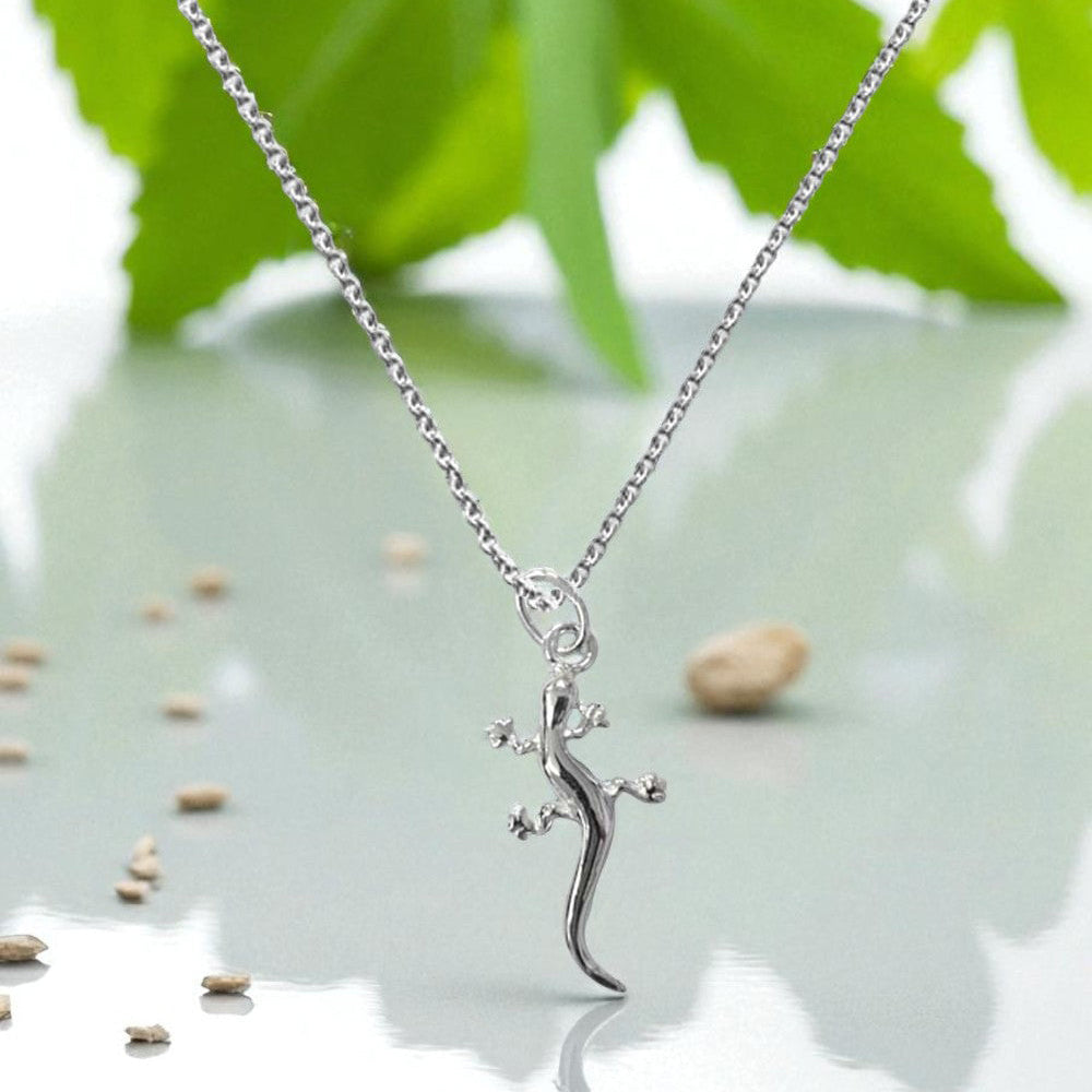 Gecko Necklace | Sterling Silver 925 | Animal Jewellery Gift