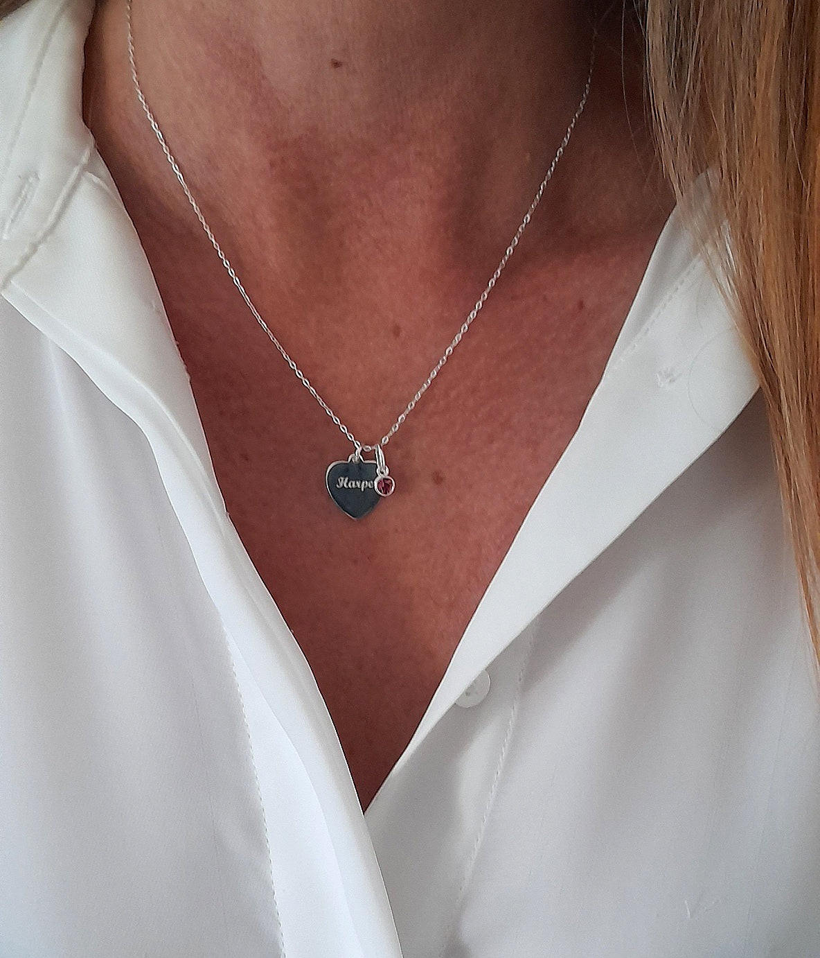 Mother of the Groom Necklace with Birthstone 925 Sterling Silver, Personalised Jewellery