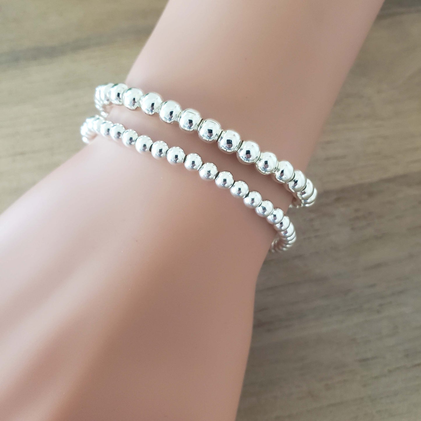 Graduation Gift, Infinity Heart Bracelet, Choice of 4mm or 5mm Beads
