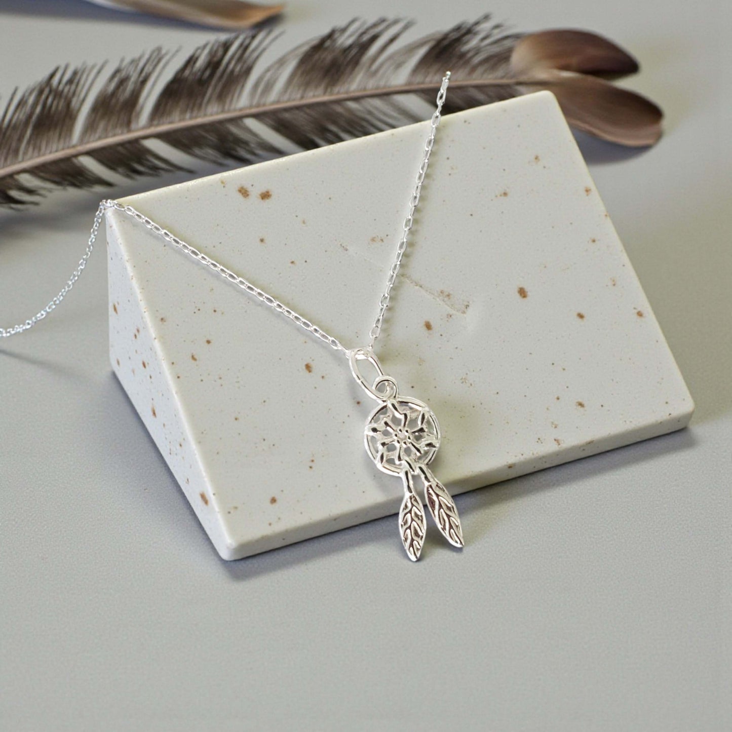 Dreamcatcher Necklace | Sterling Silver 925