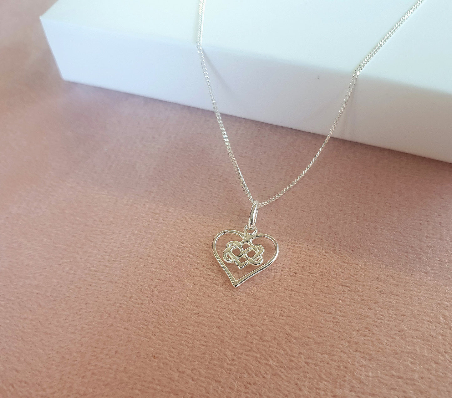 Granddaughter Infinity Knot Necklace in Sterling Silver 925, Personalised Jewellery Gift