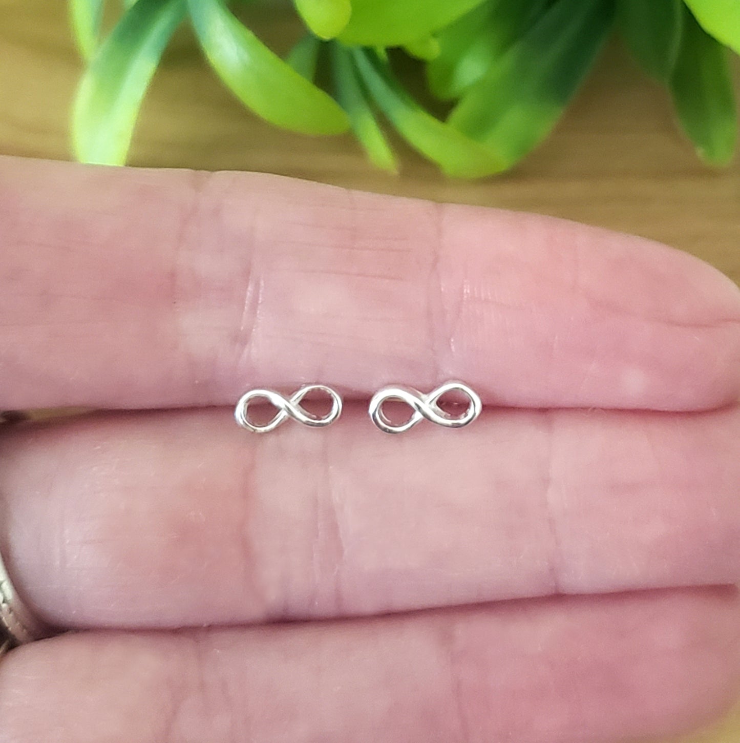 Sterling Silver Infinity Stud Earrings | Infinity Symbol Jewellery