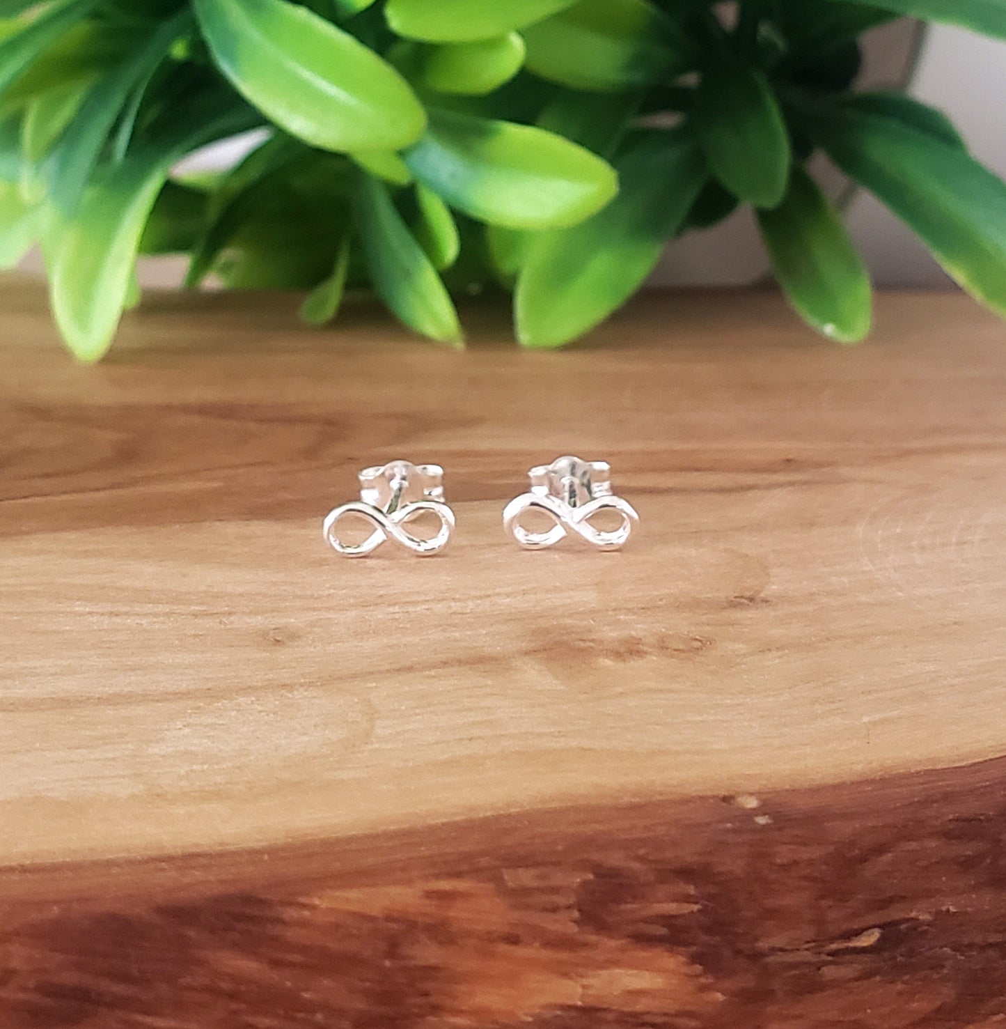 Sterling Silver Infinity Stud Earrings | Infinity Symbol Jewellery