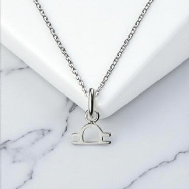 Libra Zodiac Necklace in Sterling Silver 925 | September–October Star Sign Jewellery Gift