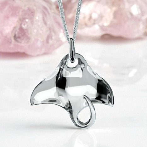 Manta Ray Necklace | Sterling Silver 925 | Ocean-Inspired Jewellery