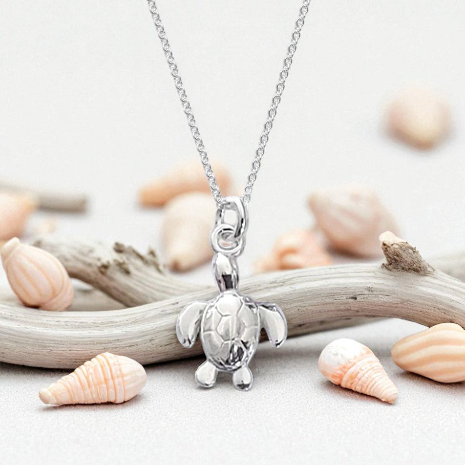 Turtle Necklace | Sterling Silver 925 | Ocean & Animal-Inspired Jewellery