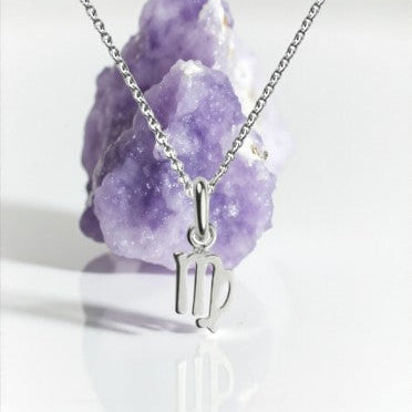 Virgo Zodiac Necklace in Sterling Silver 925 | August–September Star Sign Jewellery Gift