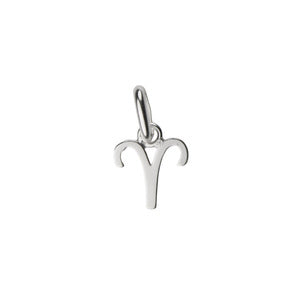Aries Zodiac Necklace with Birthstone in Sterling Silver 925, Personalised Jewellery Gift