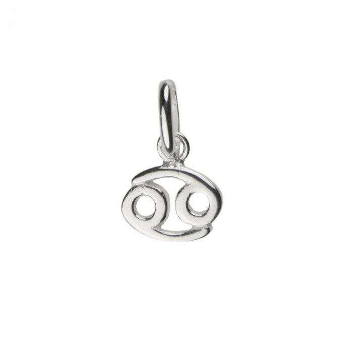 Cancer Zodiac Necklace with Birthstone in Sterling Silver 925, Personalised Jewellery Gift