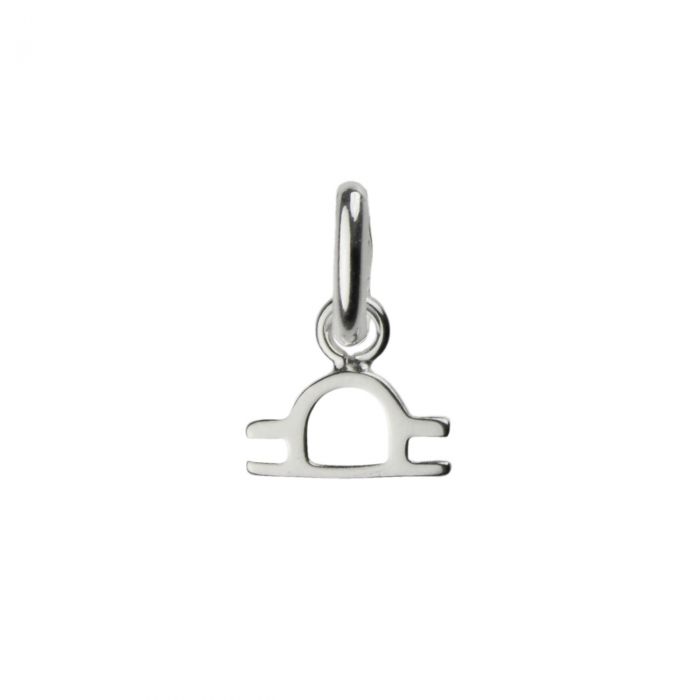 Libra Zodiac Necklace with Birthstone in Sterling Silver 925, Personalised Jewellery Gift