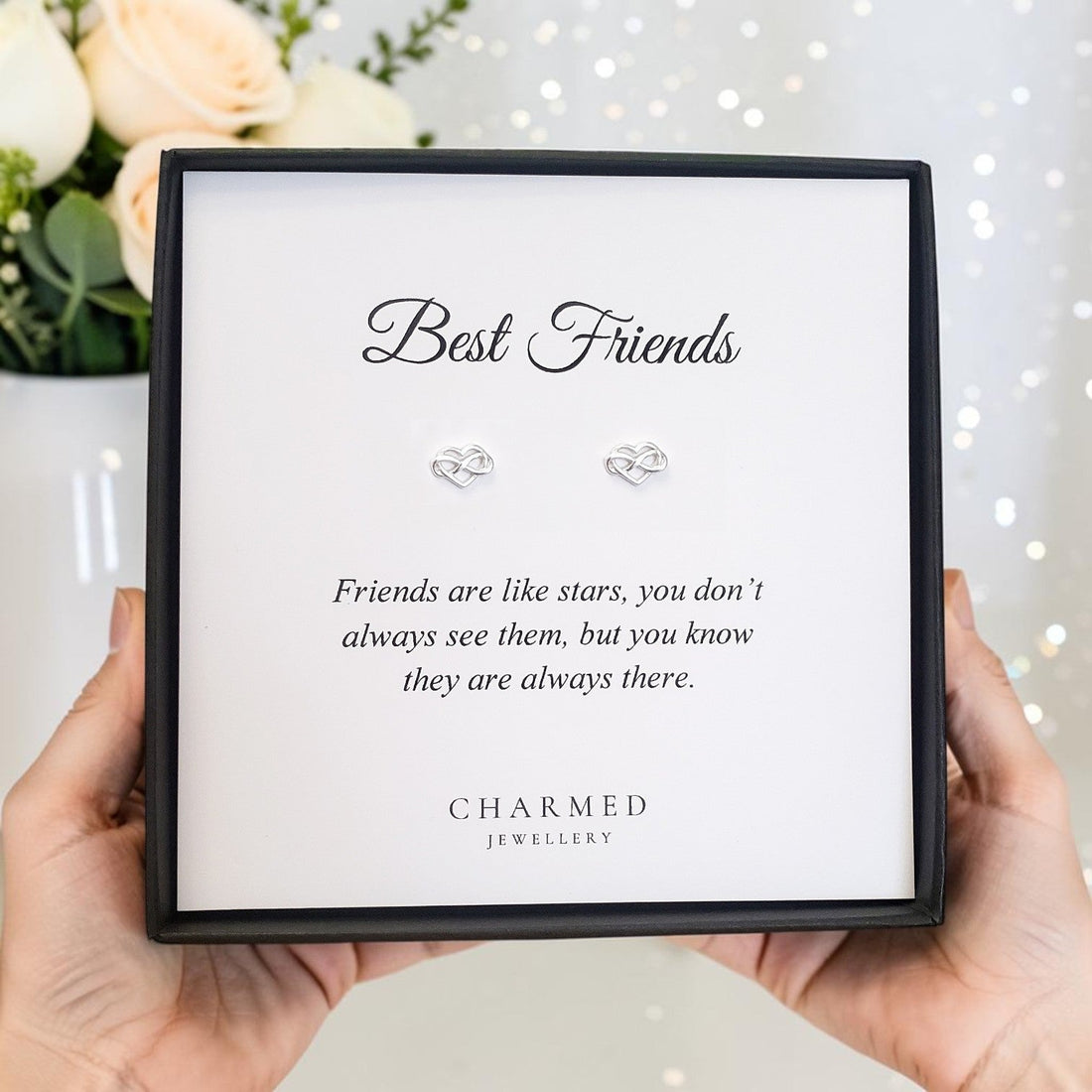 Best friend jewellery gift with meaningful message card