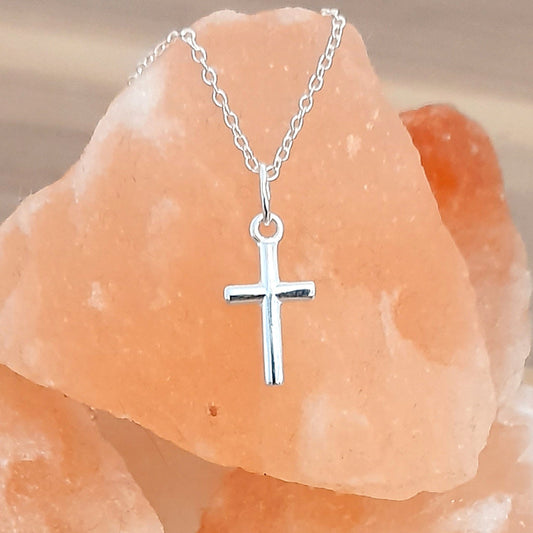 Cross Necklace Sterling Silver 925, Personalised Jewellery