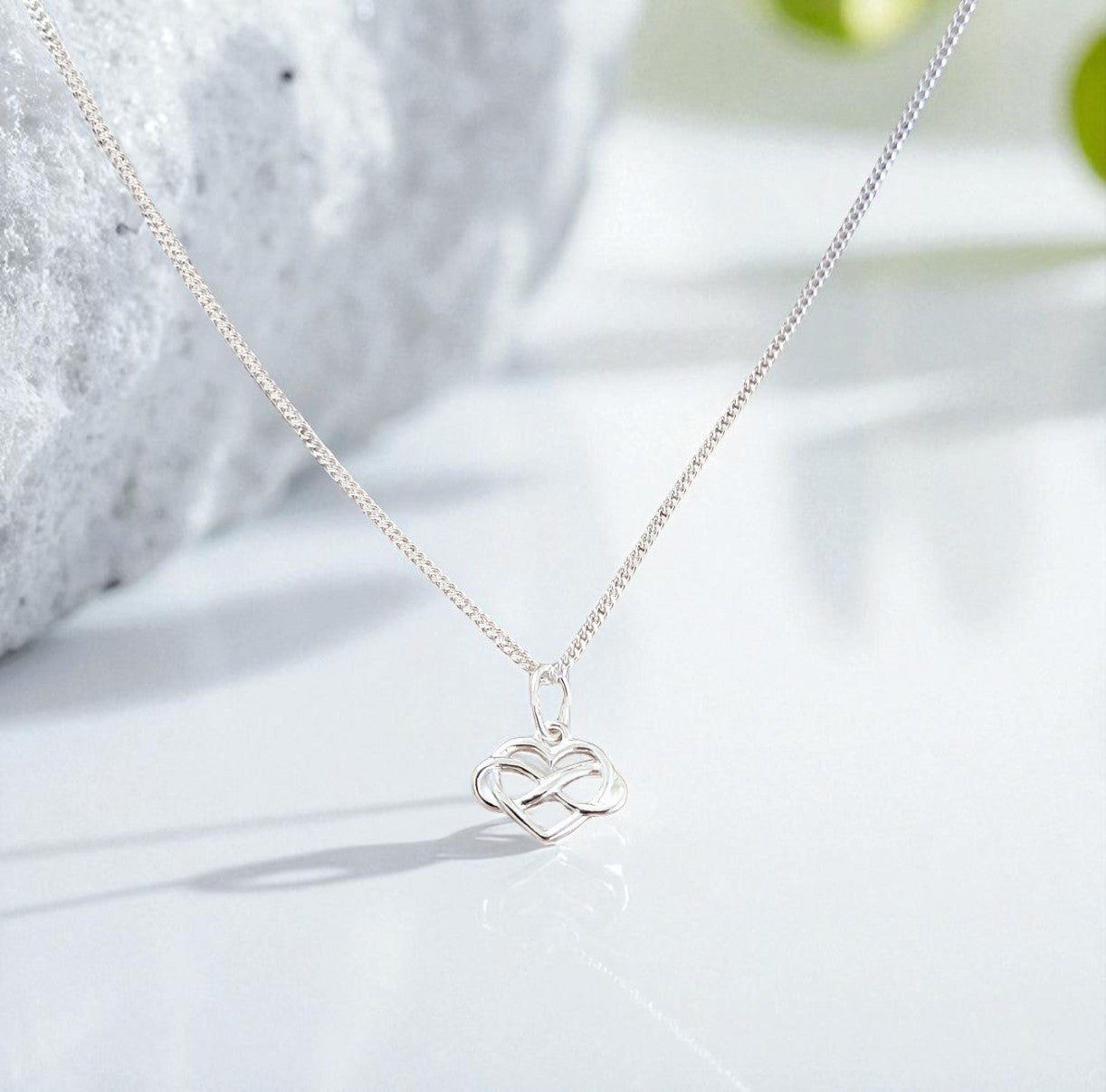Infinity Heart Necklace in Sterling Silver 925 | Timeless Jewellery Gift