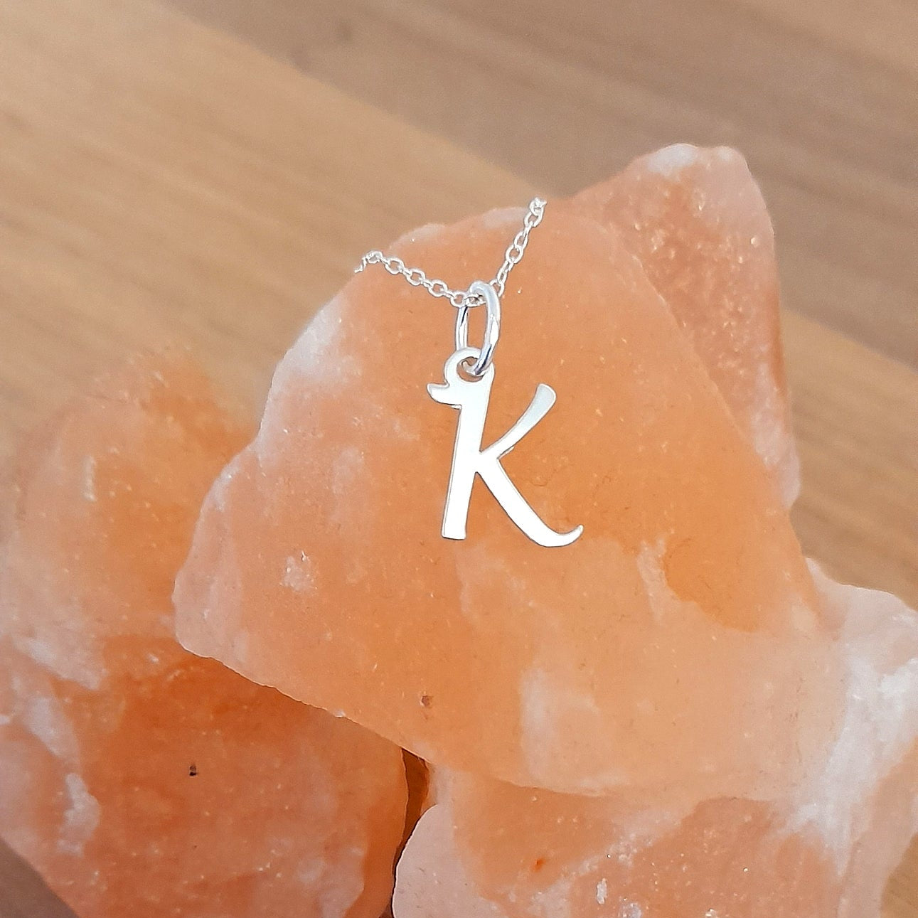 Granddaughter Initial Necklace in Sterling Silver 925 | Personalised Jewellery Gift