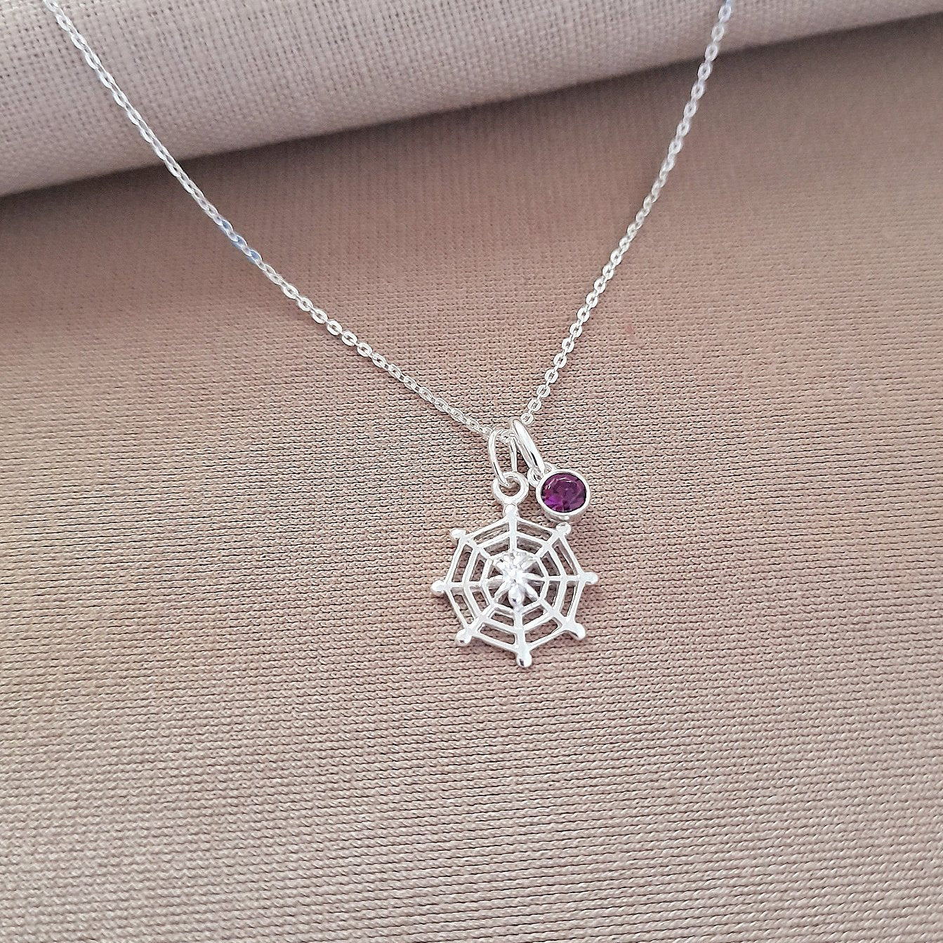 Spider Web Necklace Personalised Jewellery