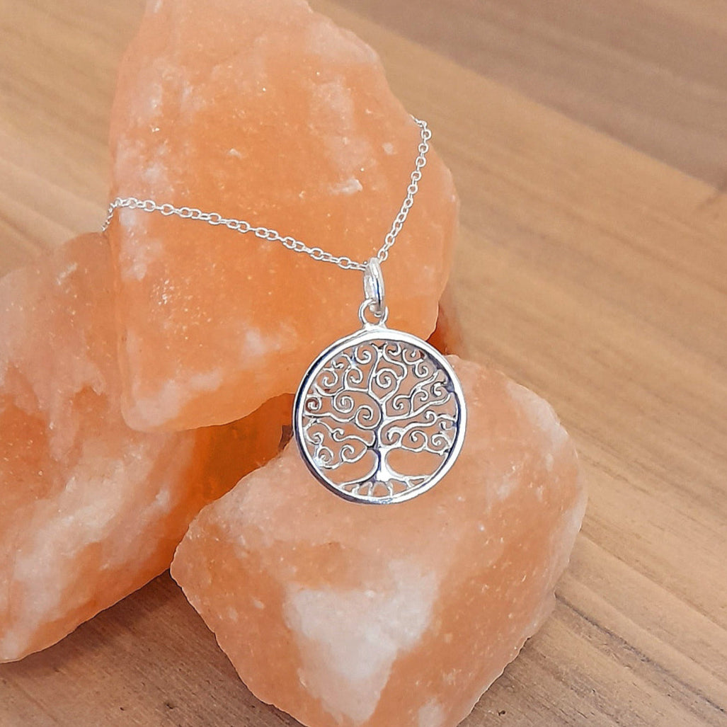 Tree of Life Necklace 925 Sterling Silver, Personalised Jewellery