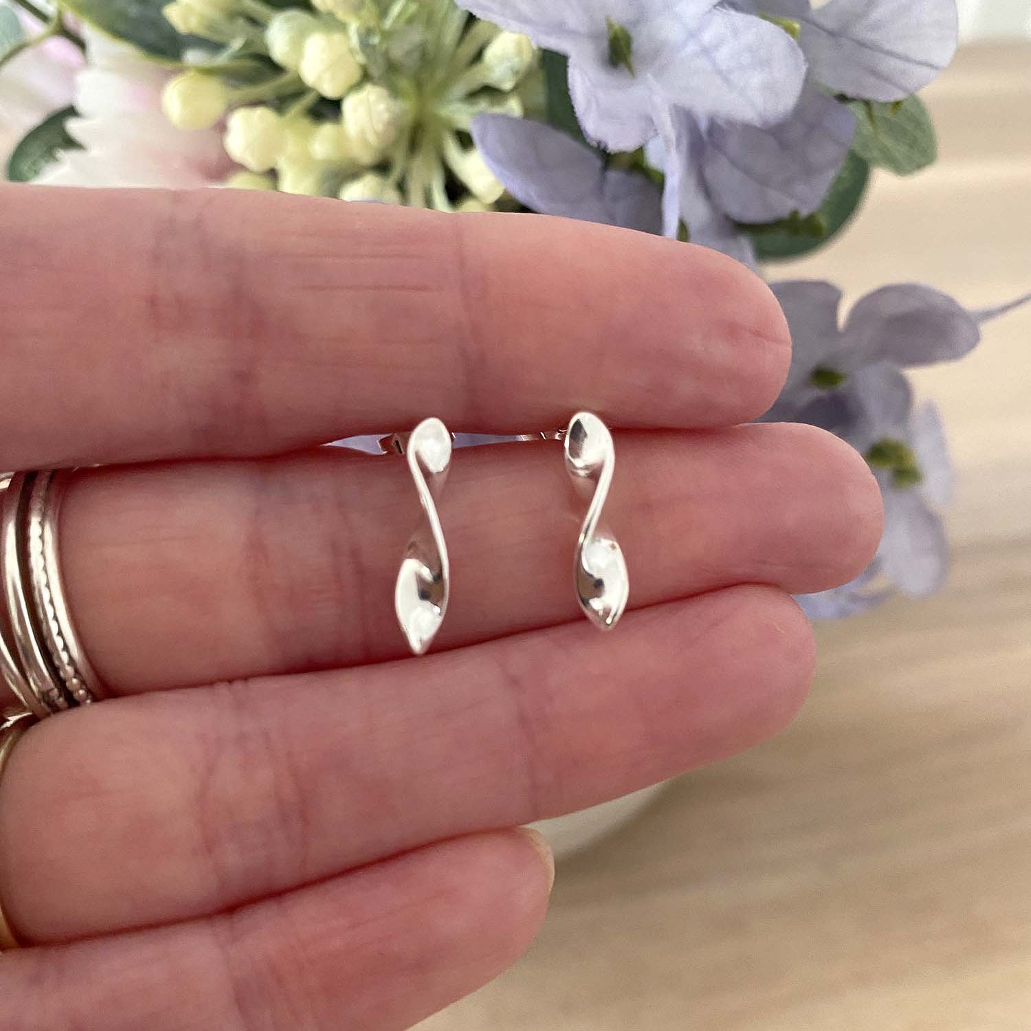 Twisted Drop Earrings 925 Sterling Silver, Jewellery Gift for Girl's and Women, Gifts for Her, Minimalist Earrings