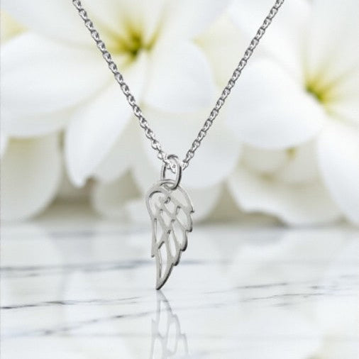 Angel Wing Necklace | Sterling Silver 925 Personalised Jewellery Gift
