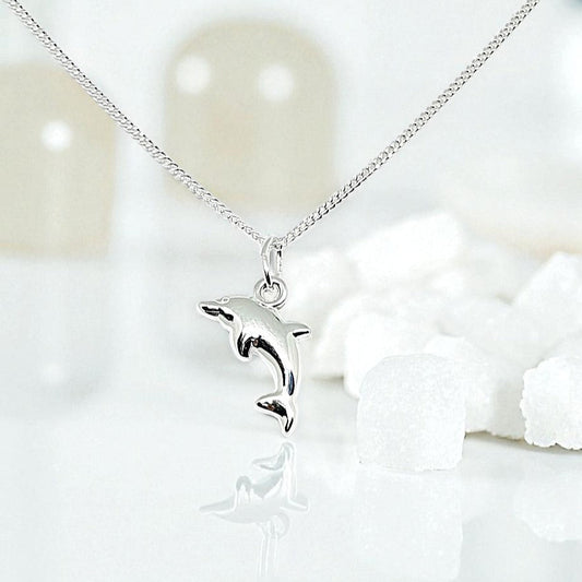 Dolphin Necklace | Sterling Silver 925 | Ocean-Inspired Jewellery Gift