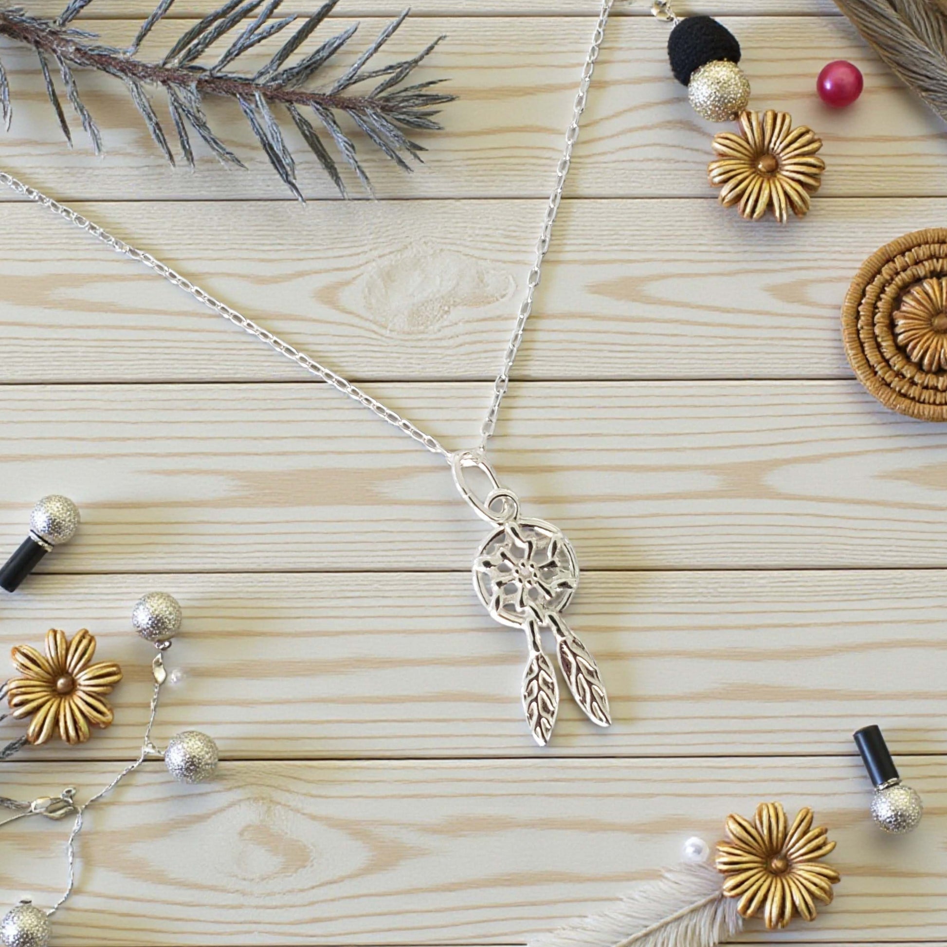 Dreamcatcher Necklace | Sterling Silver 925 Charmed Jewellery