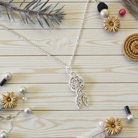 Dreamcatcher Necklace | Sterling Silver 925 Charmed Jewellery