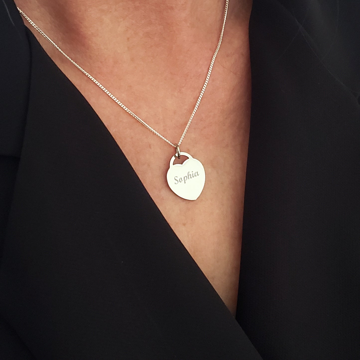 Initial Letter Engraved Necklace | Personalised Jewellery Gift
