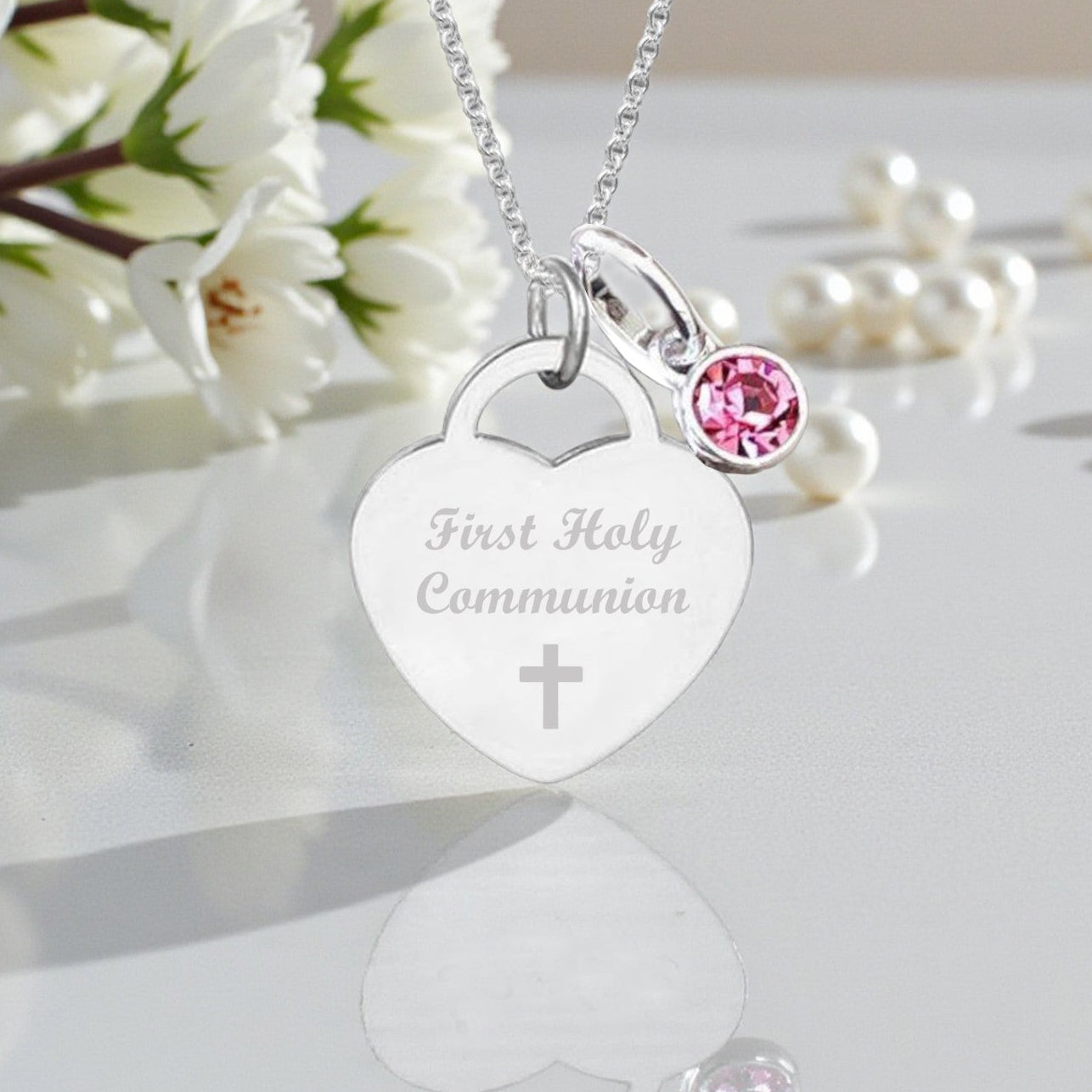 First Holy Communion Engraved Necklace | Personalised Jewellery Gift