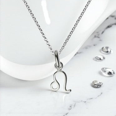 Leo Zodiac Necklace in Sterling Silver 925 | July–August Star Sign Jewellery Gift