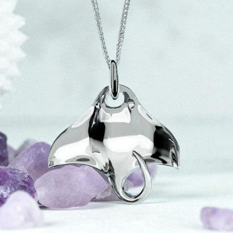 Manta Ray Necklace | Sterling Silver 925 | Ocean-Inspired Jewellery