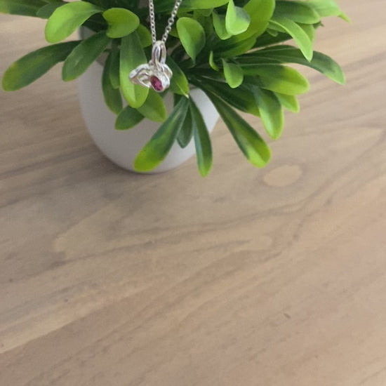 Granddaughter Infinity Heart Necklace with Birthstone | 925 Sterling Silver | Personalised Jewellery Gift