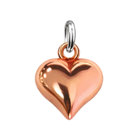 Rose Gold Puffy Heart
