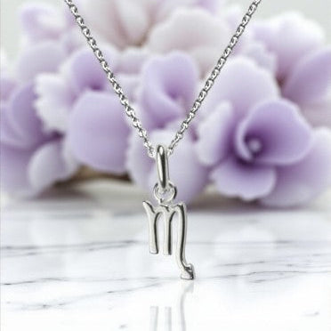 Scorpio Zodiac Necklace in Sterling Silver 925 | October–November Star Sign Jewellery Gift
