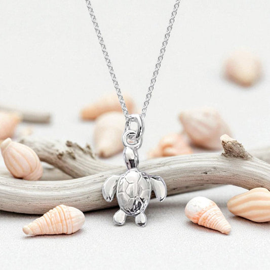 Turtle Necklace | Sterling Silver 925 | Ocean & Animal-Inspired Jewellery