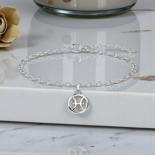 Zodiac Bracelet | Sterling Silver 925 | Personalised Jewellery Gift