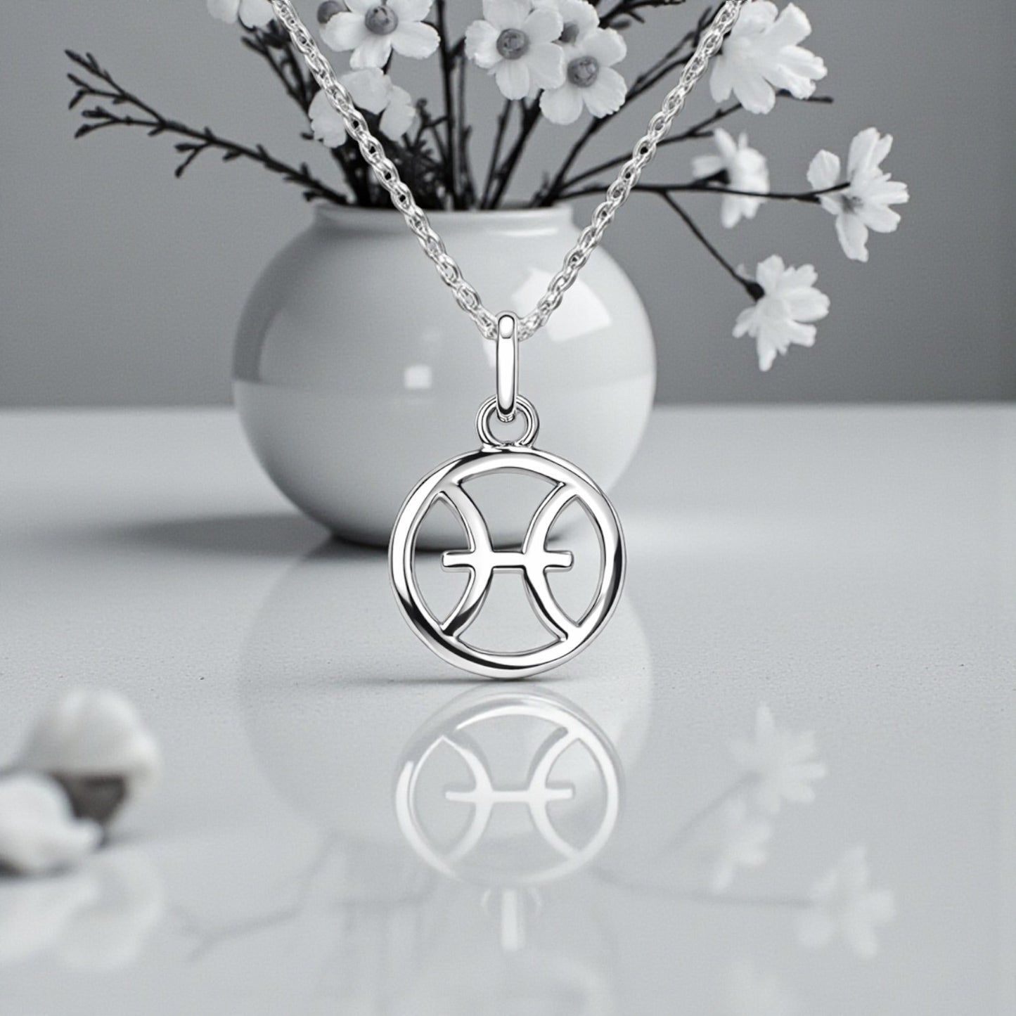 Zodiac Necklace in Sterling Silver 925 | Star Sign Jewellery Gift