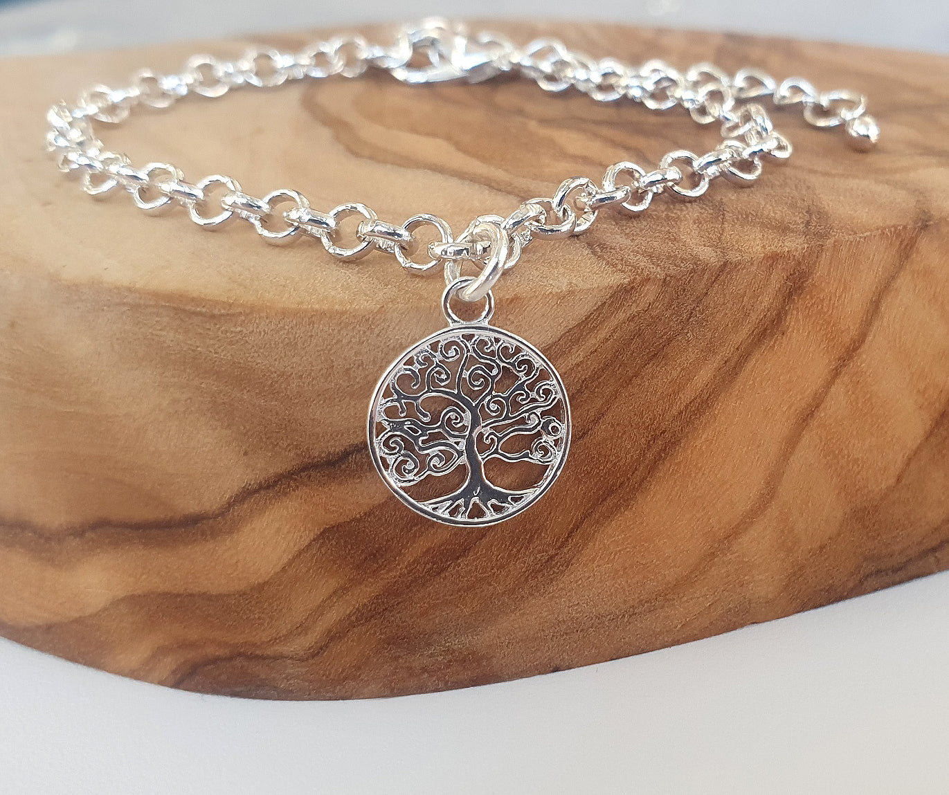 Charmed Tree of Life Link Bracelet, Adjustable for Women and Girl's
