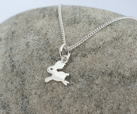Bunny Rabbit Necklace in Sterling Silver 925