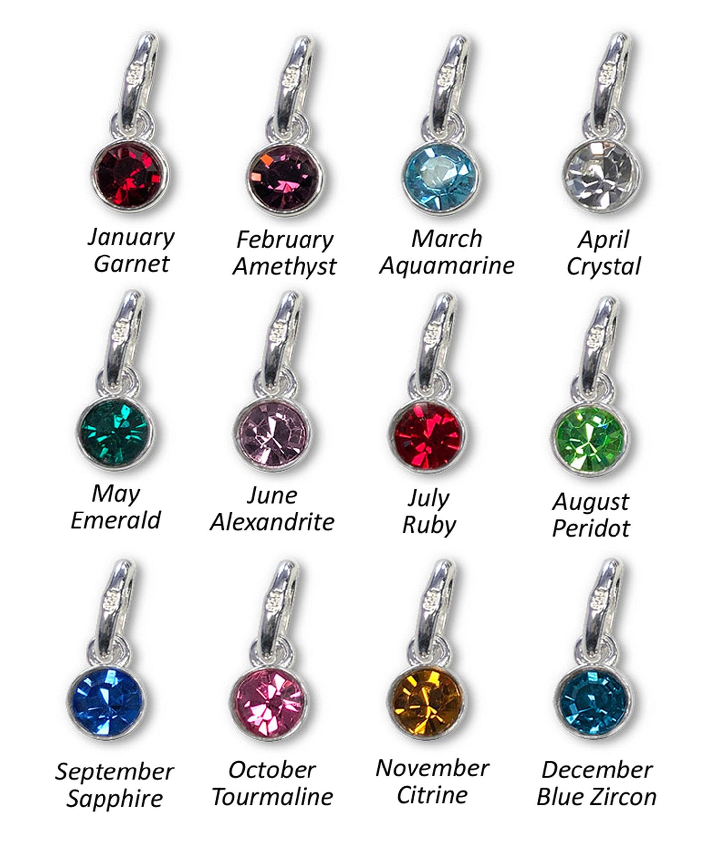 Zodiac 925 Sterling Silver Necklace with Optional Crystal Birthstone - Includes a Personalised Gift Message
