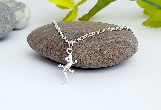 Gecko 925 Sterling Silver Link Bracelet - Includes a Personalised Gift Message