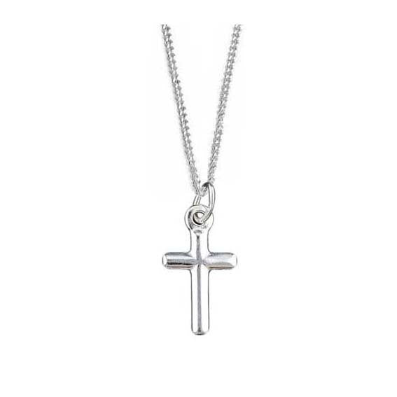 Cross 925 Sterling Silver Necklace & Stud Earrings Gift Set -  Includes a Personalised Gift Message