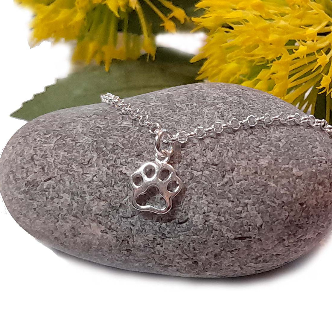 Open Paw Print Bracelet | Sterling Silver 925 | Animal-Inspired Jewellery